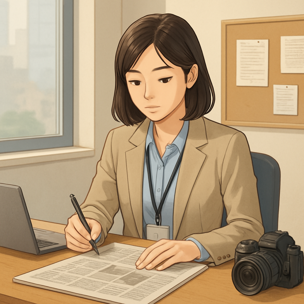 기자 아르바이트 이미지