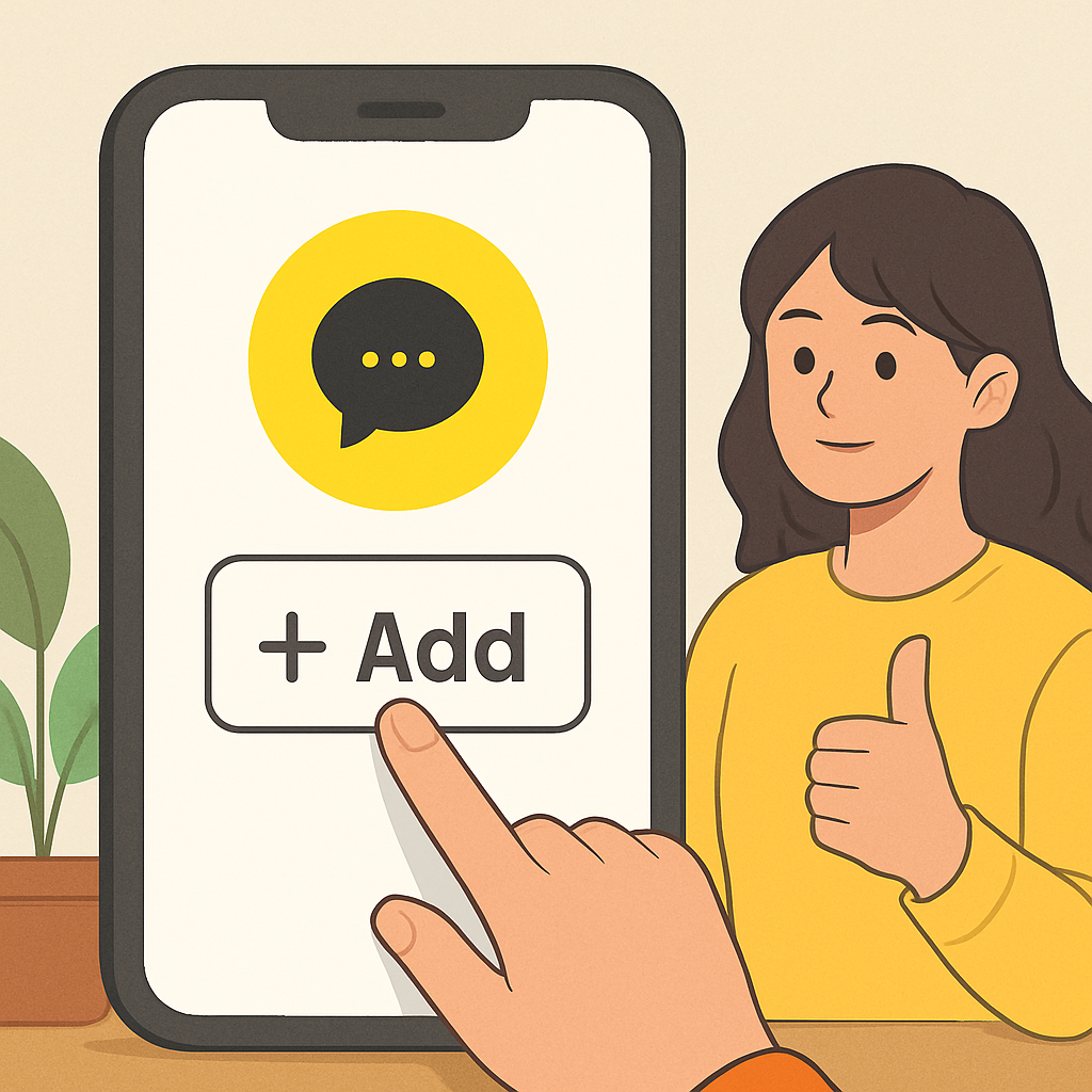 카카오톡 채널 홍보를 위한 친구추가 가이드 이미지