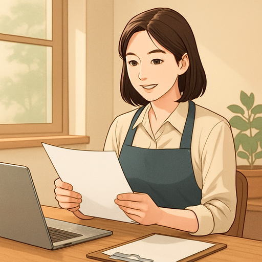 여성 파트타임 채용 이미지