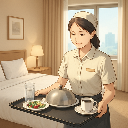 룸서비스 아르바이트 이미지