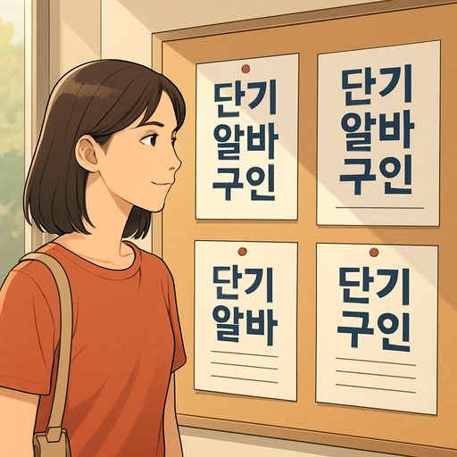 단기 알바 구인 이미지